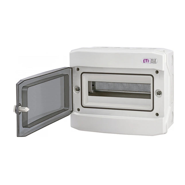 Quadro de fusíveis exterior IP65, fila única, 12UH ETI - 12PT
