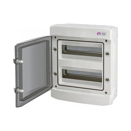Quadro de fusíveis exterior IP65, 2 filas, 24UH ETI