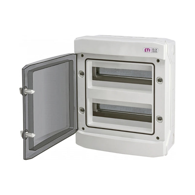 Quadro de fusíveis exterior IP65, 2 filas, 24UH ETI