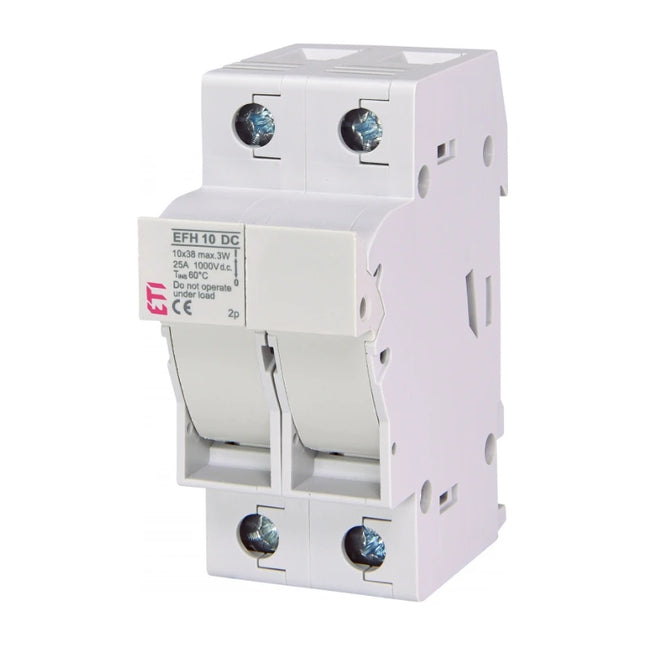 Seccionador-fusível CC bipolar 25A, 10x38mm, EFH 10 DC, ETI