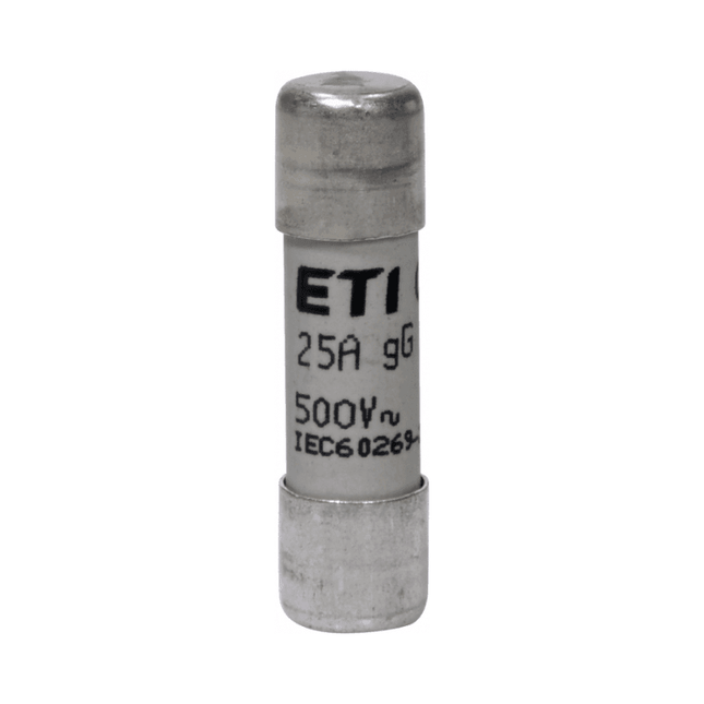 Fusível cilíndrico CA 25A/500V CH10x38 gG, ETI