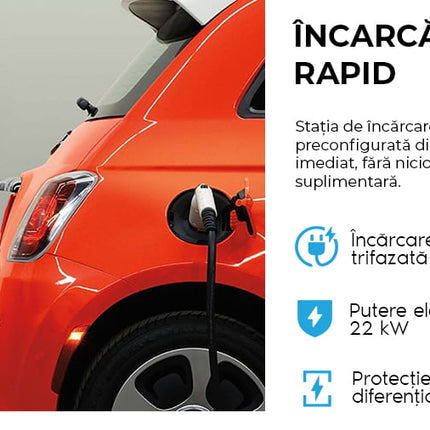 Estação de Carregamento para Veículos Elétricos Ajustável de 22kW, AMPEVO