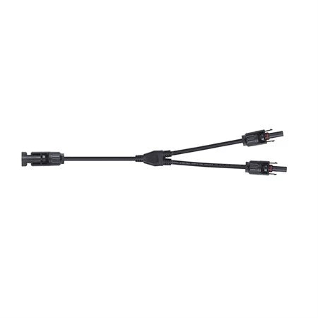Conector solar GETI MC4: 2x fêmea – 1x macho, 30 cm