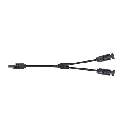 Conector solar GETI MC4: 1x fêmea – 2x macho, 30 cm