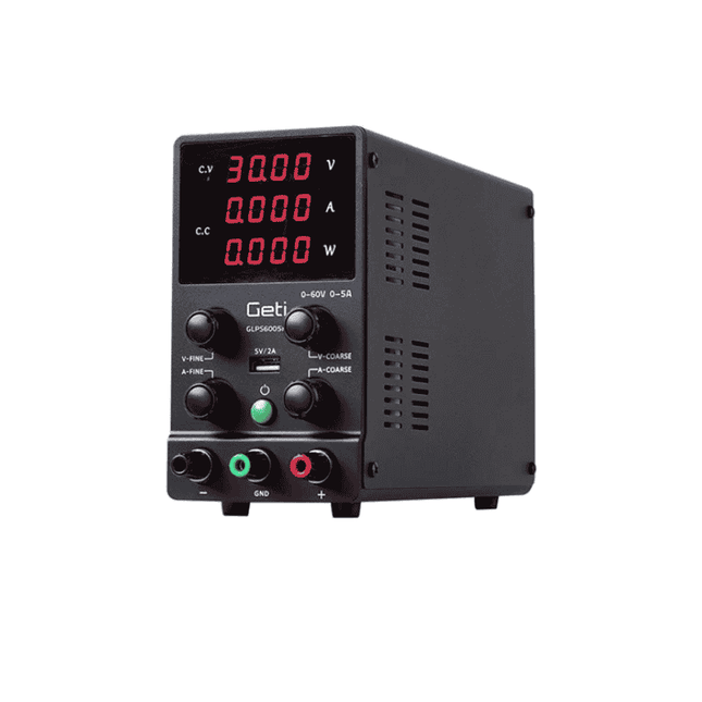 Fonte de alimentação GETI GLPS3010H 0–30 V / 0–10 A