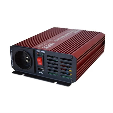 Inversor de onda sinusoidal pura CARSPA 12V/230V 400W com USB