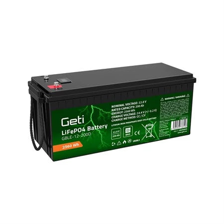 Bateria LiFePo4 GETI 12.8V 200Ah