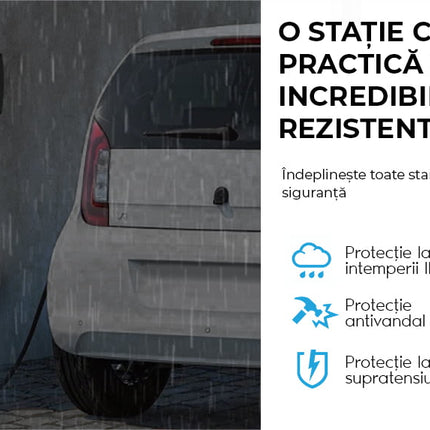Estação de Carregamento para Veículos Elétricos Ajustável de 22kW, AMPEVO