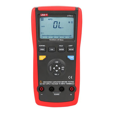 Multímetro RLC UNI-T UT612, USB, automático
