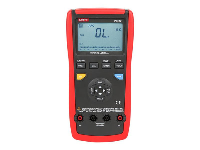 Multímetro RLC UNI-T UT612, USB, automático