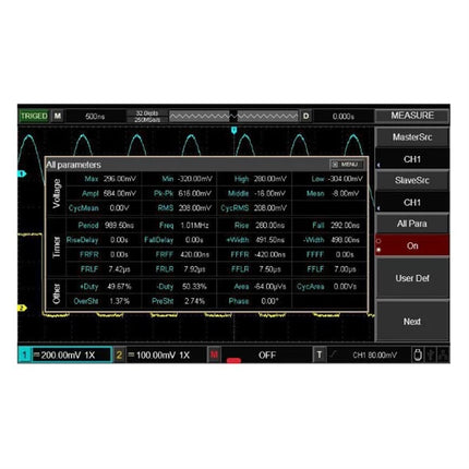 Osciloscópio UNI-T UTD2052CL+