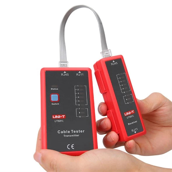 Testador de Cabos UNI-T UT681L (RJ45, RJ11)