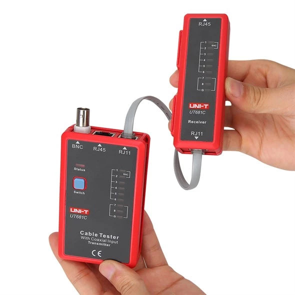 UNI-T UT681C Testador de Cabos (RJ45, RJ11, BNC)