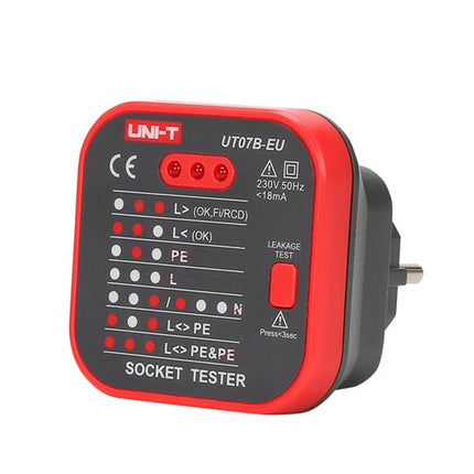 UNI-T UT07B-EU Testador de Tomadas