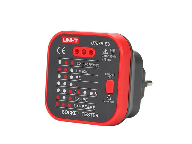 UNI-T UT07B-EU Testador de Tomadas