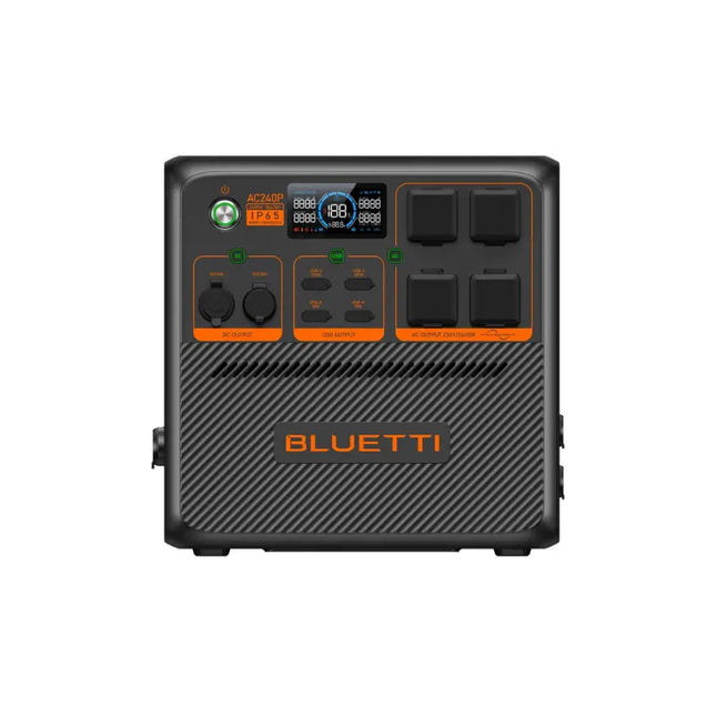 Bluetti Central de Energia Portátil 2400W, carregamento solar ou de rede