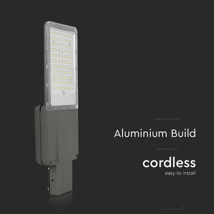 Candeeiro solar de rua LED de 2500 lm, chip Bridgelux, 6400K