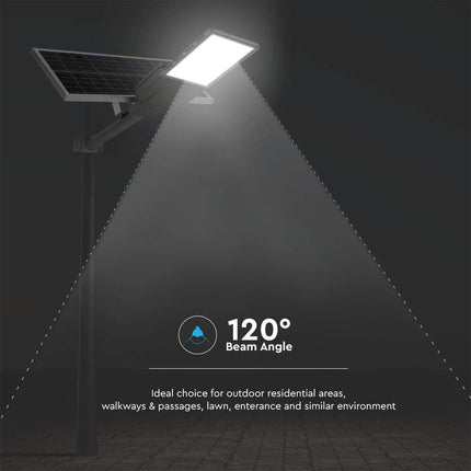 Candeeiro solar de rua LED de 2500 lm, chip Bridgelux, 6400K