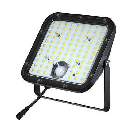 Projetor Solar LED 4800lm, Controlo Remoto, Sensor de Movimento