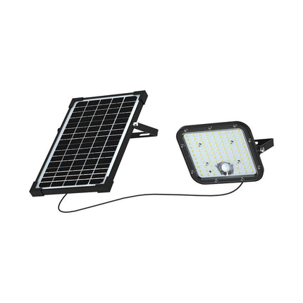 Projetor Solar LED 4800lm, Controlo Remoto, Sensor de Movimento