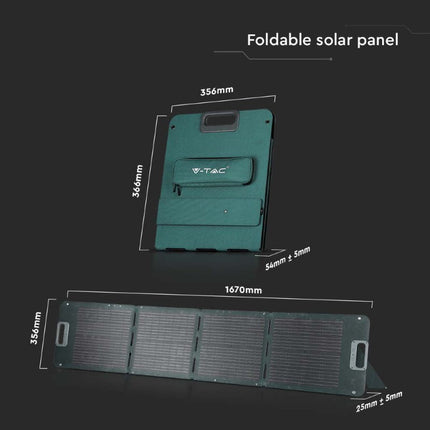 Painel Solar Fotovoltaico Dobrável de 120W para Bateria Portátil
