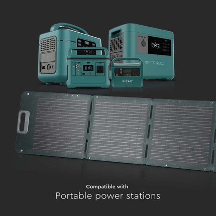 Painel Solar Fotovoltaico Dobrável de 120W para Bateria Portátil