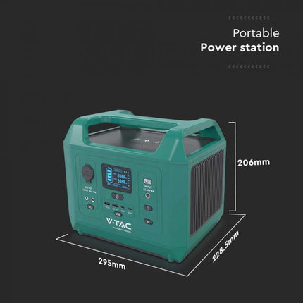 Estação de Carregamento Portátil de 600 W, Carregamento Solar ou de Rede