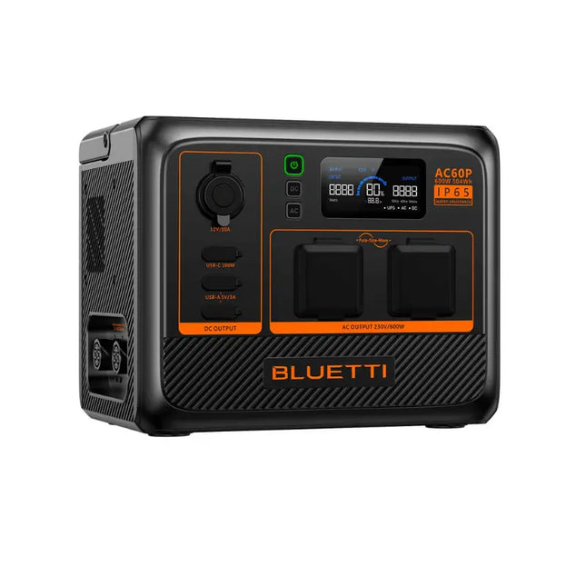 Estação de energia portátil Bluetti 600W, carregamento solar ou CA