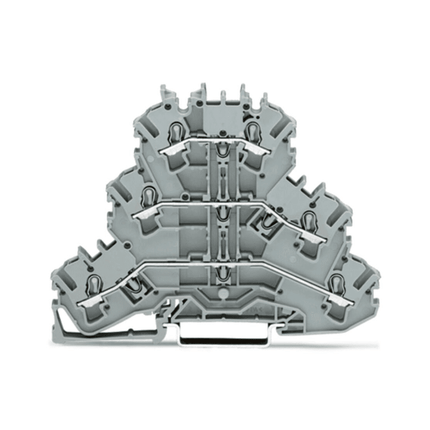 Bloco terminal WAGO Topjob 2002-3201 com 6 terminais, 24A, 0.25mm² – 2.5mm²