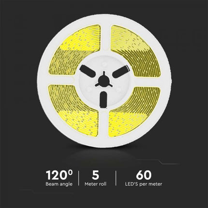 Fita LED Solar IP67, Controlo Remoto, 3000K