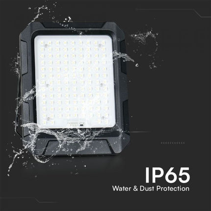 Projetor LED Solar 1800lm, Bateria Externa 12Ah, Temperatura de Cor 4000K