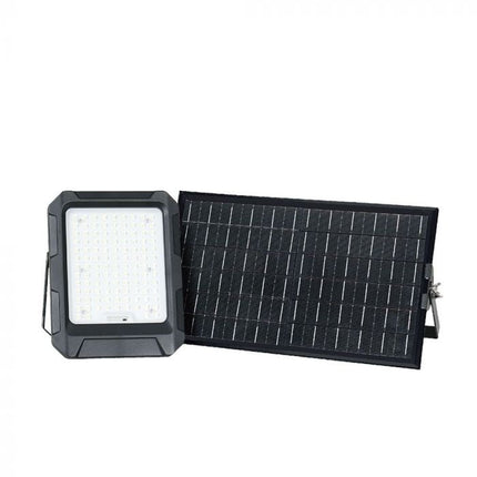 Projetor LED Solar 1800lm, Bateria Externa 12Ah, Temperatura de Cor 4000K