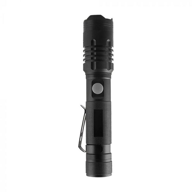 Lanterna de 10 W, 1000 lm, caixa de alumínio, 3,7 V 2000 mAh