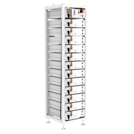 Rack de 19" de 3U de alta tensão para 13 módulos, Deye