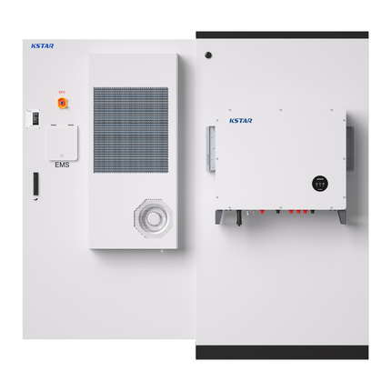 Kit de inversor de 125 kW + bateria de armazenamento de 215 kWh, IP65, Kstar