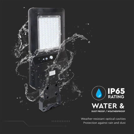Candeeiro de rua solar LED 4800lm, sensor de movimento, 6000K