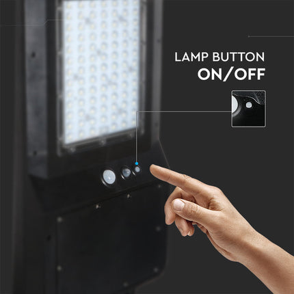 Candeeiro de rua solar LED 4800lm, sensor de movimento, 6000K