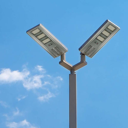 Candeeiro de rua LED solar de 3500lm, sensor de movimento, 6400K