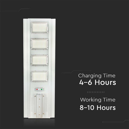 Candeeiro de rua solar LED de 4300 lm, sensor de movimento, 6400K
