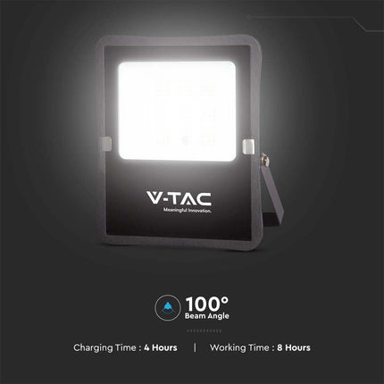 Projetor Solar LED 1200lm, Controlo Remoto, Temperatura da Cor 6400K
