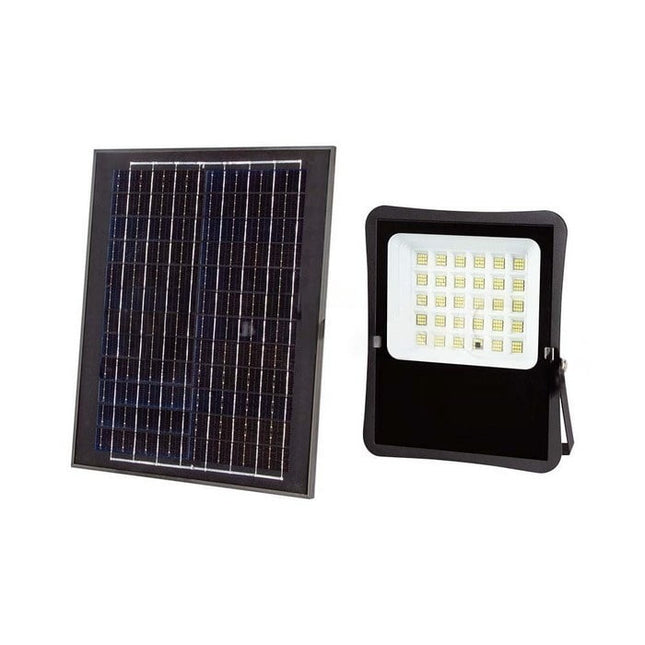 Projetor Solar LED de 2400lm, Controlo Remoto, Temperatura de Cor 6400K