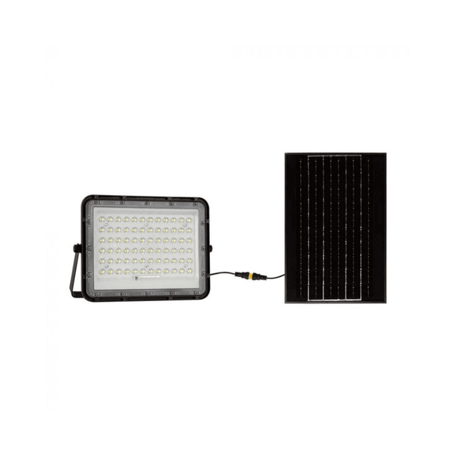 Projetor Solar LED 1200lm, Controlo Remoto, Temperatura de Cor 4000K