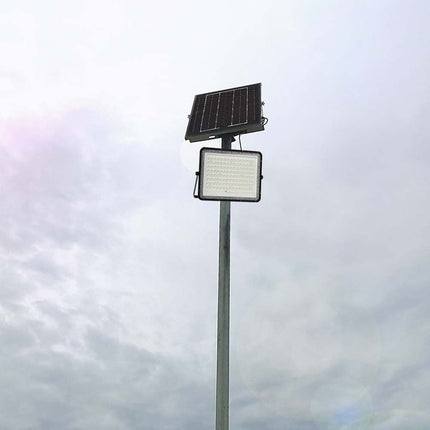 Holofote LED Solar 1800lm, Controlo Remoto, Temperatura de Cor 6400K