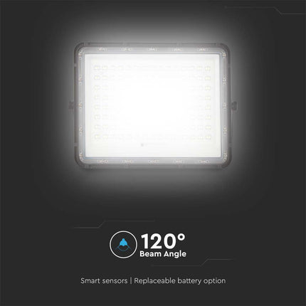 Holofote LED Solar 1800lm, Controlo Remoto, Temperatura de Cor 6400K