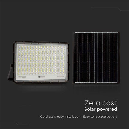 Projetor Solar LED 2600lm, Controlo Remoto, Temperatura de Cor 6400K