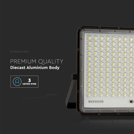 Projetor Solar LED 2600lm, Controlo Remoto, Temperatura de Cor 6400K