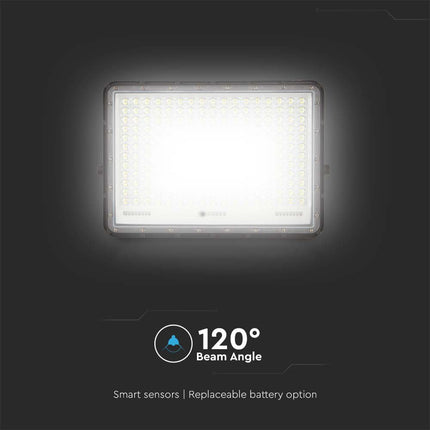 Projetor Solar LED 2600lm, Controlo Remoto, Temperatura de Cor 6400K