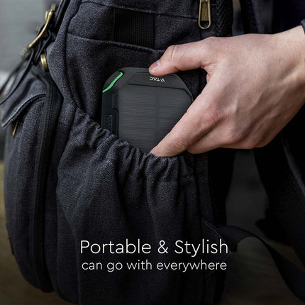 Power bank portátil, carregamento sem fios, painel solar, 30.000mAh, V-Tac