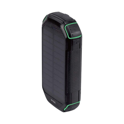 Power bank portátil, carregamento sem fios, painel solar, 30.000mAh, V-Tac