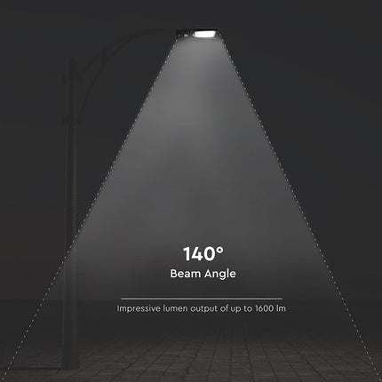 Candeeiro de rua LED solar de 1600lm, sensor de movimento, 6000K
